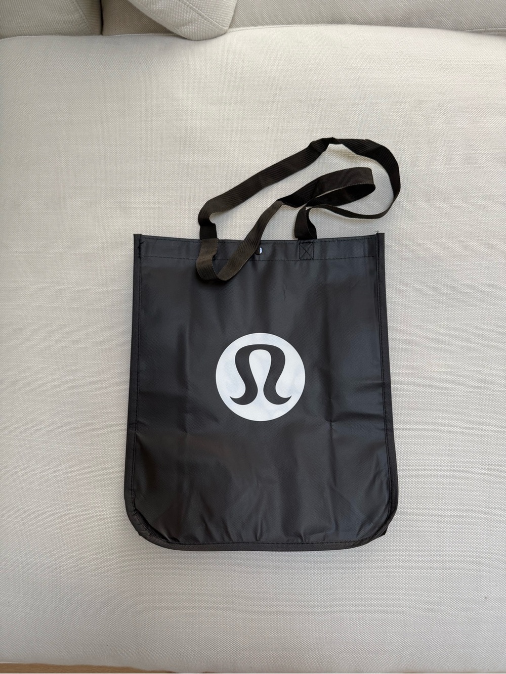 Lululemon large brown tote shopping bag